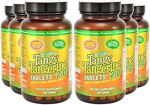 Beyond Tangy Tangerine 2.0 多维生素和矿物复合体 -- -- 用天然和全食品制造 -- -- 160 000 ORAC -- -- 120块牌匾 -- -- 6块