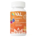 VAL Magnesium for Kids QQ 高吸附镁用于镇静,放松和聚焦 Mg Glycnit, Citrate & Taurate QQ 与维生素B6, D&C QQ 无糖,非GMO QQ 60可切片