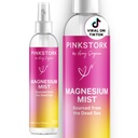Pink Stork 镁喷雾 -- -- 用于镇静、压力和睡眠、晕船支助、怀孕、怀孕、每6次喷雾200毫克、纯镁氯化物体喷雾、4 oz、无浓缩