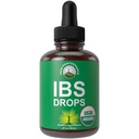 USDA有机IBS Relief 5-in-1 液滴 用于摄入,布洛丁,气体. Iriable Bowel Supplement with 5 Organic Infedients. 辣椒薄荷油、芬内尔种子、香茅花、罗斯玛丽、圣巴西尔