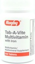 橄榄球实验室 Tab-A-Vite 多维素加铁多矿物质补充维生素A, C, D Thiamin Riboflavin Niacin Folate Pantothenic Acid 100 片(包1)
