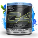 细胞素 C4 绝缘前工作粉 - 男女免糖前工作能量补充剂 - 300mg Cafeine + TeaCrine + Dynamine + Creatine - ICY Blue Razz, 20 services