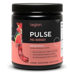 LEGION - 所有天然氮氧化物 预研饮到靴状能量, Creatine Free, 自然甜化, Beta Alanine, Citrulline, Alpha GPC (Watelon)