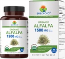Brieofood 有机Alfalfa 1500mg, 45 services, 蔬菜, Gluten Free, 90 蔬菜片