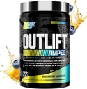 OutLIFT Ampped Max Dosed high STIM Pre Workingout Powder, 6G Citrulline, 3.2G Beta Alanine, Alpha GPC, CognatiQ, 极端能量, 大型泵, 电解质, 诺特罗比蓝莓柠檬 - 22 Serve