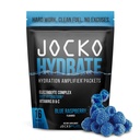 Jocko 燃料水合物 低糖 - 用于回收、脱水和锻炼的水化放大器包装 - 与维生素B6、B12和C(16个包装)蓝莓