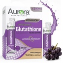 Aurora Nutrascience Mega-Liposomal Liquid Glutathione, Immune 和抗氧化剂 Gut 健康支助补编,每服务750毫克,非GMO,无糖,32个单一服务包