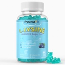 L-Lysine Gummys 1000mg, 5 in 1 对免疫支持的附加力量, 皮肤和唇部健康, 儿童成人的可烹调 Lysine 补充剂, 60 计数