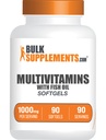 Bulk Assupports.com 多维塔明软胶 - Daily multivitamin, 多矿物质补充剂,供有鱼油的成年人使用 - Gluten Free, 1 Softgel / service, 90 Counter (Pack of 1)