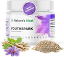 YouthSpark 长寿补编,配有 Ashwagandha 根提取(600mg), Astragalus & Cinnamon - 水果火焰粉, 30名服务员, Vegan, 非GMO