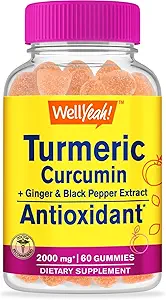 (原始内容存档于2019-03-26) (英语). Wellyeh Turmeric Crucumin Gummys with Black Pepper - 抗氧化剂和消化支持 - 皮肤健康,和Imune函数 - Vegan, Non-GMO - 60 Counter
