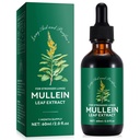 Mullein Drops for Lungs 2 Fl Oz - Mullein Leaf 提取用氯酚的肺脏 - Natural Shebal 补充用肺清洁剂,呼吸支持,靴子豁免,消化健康