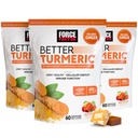 Force Factor Better Turmeric Joint Support Supplement for Extra Strength Joint Health, Featuring HydroCurc Turmeric Curcumin with Black Pepper for Superior Absorption, Fruit Splash, 180 Soft Chews