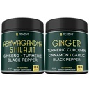Bundle 5in1 Ashwagandha Shilajit & 5in1 姜增益 - 支持心脏,消化健康与免疫