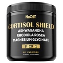 8in1 科尔蒂索尔盾 - Ashwagandha and Magnesium, Rhodiola Rosea, Lions Mane, Sea Moss, Turmeric, St Jonh's Wort - Mind & Mood 平衡, 休息井, 支持 Immume - 60 Capsules
