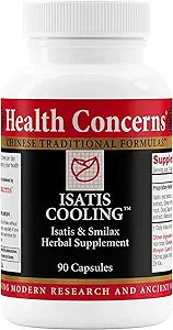 Isatis Cooling – Immune & Infimation Support – Gut Health, Intestinal Relief, Urinary Tracts Cleanse, Heat Cleaning & Detox – 中国男女草药补品90 Capsules