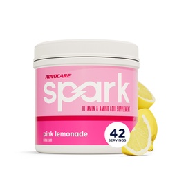 AdvoCare Spark - 能量饮料混合剂 - 维生素和氨基酸补充剂 - 支持能量和焦点 - 便携式免疫支持 - 无糖 - 粉红柠檬水 (10.5 oz)