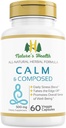 自然健康冷静与编织 – Valerian root and Passion Flower Formula – Daily Relief – Relaxation 补充 – 1000 mg – 每种服务 – 60 蔬菜卡普尔