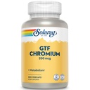 Solaray GTF 铬 200mcg - 纯铬 GTF 200mcg 补编,支持元函数和男女全身健康 - 200 Vegan Capsules