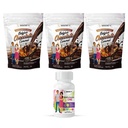 BariatricPal 90天Bariatric Vitamin Bundle(多维他命一日一号)! 装有45mg铁和钙的盖子 Citrate Soft Chews 500mg 配有Probiotics - 比利时巧克力焦糖)