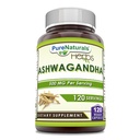 纯天然的 Ashwagandha 500 Mg / 服务 120 Veggie Capsules 补充 + 与天然的 Ashwagandha 制作 → 非GMO → Gluten Free → 在美国制造