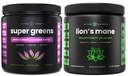 NutraChamps 超级绿地抗氧化剂 & 狮子的芒果粉. 消化、豁免和适应原体支持