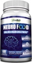GreeNatr 记忆和焦点大脑补充剂 - Ginko Biloba Capsules 脑促进剂,配有 B1, Folic Acid & Calcium - 认知和脑健康记忆补充剂 60 Capsules (1瓶)
