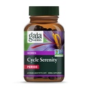 Gaia Herbs Period Cycle Serenity - with Clinically Studied Saffron to Support a Positive Mood* - 60 Vegan Liquid Phyto-Caps (60 Servings)