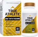 True Athlete ZMA with Theanine – 支持肌肉恢复,强和睡眠 – 锌,镁,维生素B6和放松和性能的Theanine公式(90 Capsules)