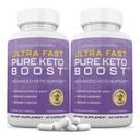 合理实验室 (2 Pack Ultra Fast Pure Keto boost Pills 1275MG New & Professional 包含苹果苹果苹果酒Vinegar Extra Virgin 橄榄油粉绿茶叶 120 Capsules)