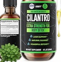 HERBIFY Cilantro Tincture - 解毒的草药Cilantro补充剂 - 抗氧化剂的丰富来源 - 支持心脏和身体清洁 - 美国制造 - Cilantro 提取 4 Fl Oz