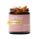 Arae Calm Cortisol 管理器 - 60 压力和恐慌救济卡普尔 - Mood Support 补充 w/L-Theanine, Inositol, Passionflower, & Magnesium 帮助你感受禅