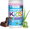 Kids Organic Super Greens Powder with Fruits & Veggies - All-In-One Kids Multivitamin made from Real Plants - No Synthetic Vitamins, No Fillers or Binders, No Sugar Added.