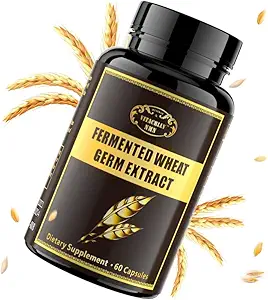 1000MG Spermidine 补充剂 发酵小麦 Germ 提取卡普尔 配有 10MG 高等Spermidine & Zinc 用于抗氧化剂,细胞更新,免疫系统和增加能量 60卡普尔(1瓶)