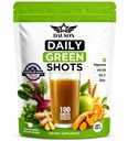 每日绿色镜头 – 配有小麦草,Matcha,Beetroot,Ashwagandha,Turmeric & Prebiotics – 豁免与能源支持 – Vegan Greens 补充 – 100 镜头