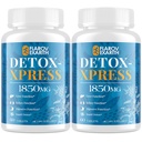 Canna Cleanse, Liver Cleanse Detox & 修復可切片, Milk Thetle 补充品, 女性和男性快速行动体解毒, 肝脏毒素 Flush, Kidney, 文摘和代谢, 120片
