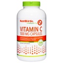 营养-维生素C 1000 Mg Capsules,500 Counter 基本免疫,抗氧化剂和Collagen 支持补充 + 药品级 L-Ascorbic Acid,1000 Mg Per Service → Gluten & GMO Free