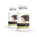 Wellgenix Purvana Max Hair, Skin, & Nails 维生素Capsules, 双强生物素5000MCG, Fo-Ti Root, VIT A & B, 叶酸(2包)