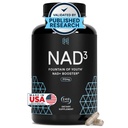 HPN NAD3 临床NAD+助推器、细胞健康和自然能源 -- -- 健康老龄化的NAD补编、元数据支持、NRF2和长寿、Nicotinamide Riboside和NMN替代品、240立方厘米、120天供应