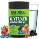 NATURELO 电解石粉、水分和矿物饮料混合剂、无糖和非GMO Berry Flavor 50 服务