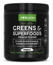 PEScience Greens 配有天然氯phy的粉末超级食品,Reishi & Turkey Tail 蘑菇粉,Stream-dred Kale, Spinach, Broccoli Sprouts, 原Flavor, 30种服务