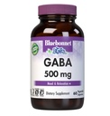 BlueBonnet营养GABA 500mg,用于减轻压力*、支持放松*、科舍尔、维冈、无糖、无豆、非GMO、60个蔬菜瓶、60个服务