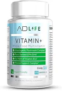 AD 维生素+多矿物多维生素项目补充完全抗氧化剂、能源和免疫支持(60种服务)