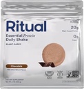配有BCAA的Ritula 18+ Vegan蛋白质粉:来自美国再生农场的20g 有机 Pea蛋白,Gluten Free, Plant based, 糖无,奶无,手染香草, 1Lbs