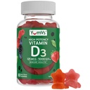 YUM-V的维生素D3 Gummys 5000 IU 125mcg D3 Gummys - 支持免疫支持,强骨健康 - 非GMO,无葡萄糖,无乳制品,维生素D Gummy(60个伯爵)