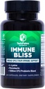 Immune Bliss - 季节性疾病的广谱日健康支持 L-Lysine Monolaurin Probiotic Blend – 提供自然防御 → Vegan Vegetarian 非 GMO → 60 Capsules