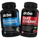 Glucosamine Chondroitin MSM Turmeric & Tart Cherry - Joint Health Supplement Knee Bone & Joints, Purge Uric Acid Cleanse Flush Antioxidant Pills - Joint Support Pills & Tart Cherry Extract Capsules