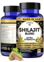 Lunakai 美国制造纯希拉吉特 Capsules 配有 Ashwagandha, Rhodiola & Cordyceps - 超强希拉吉特 男女提取, 60ct