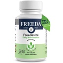 Freedavite Tiny 板块 - 男女中度多维明 - 维生素A,C,D,E,B1,B2,B6,B12,Biotin,钙,锌,铁,镁,曼干内塞,铜,硒,碘 - 100个计数.