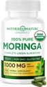 USDA Organic Moringa Capsules – Single-Origin Leaf Powder for Natural Energy, Joint Comfort & Daily Wellness – Vegan, Non-GMO, 120ct – Clean Green Superfood Supplement, No Fillers, 3rd-Party Tested
